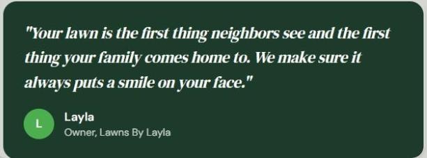 Customer review for Lawns By Layla